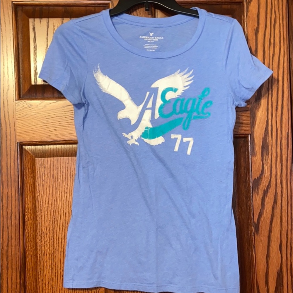 Purple/Blue American American Eagle Teeshirt